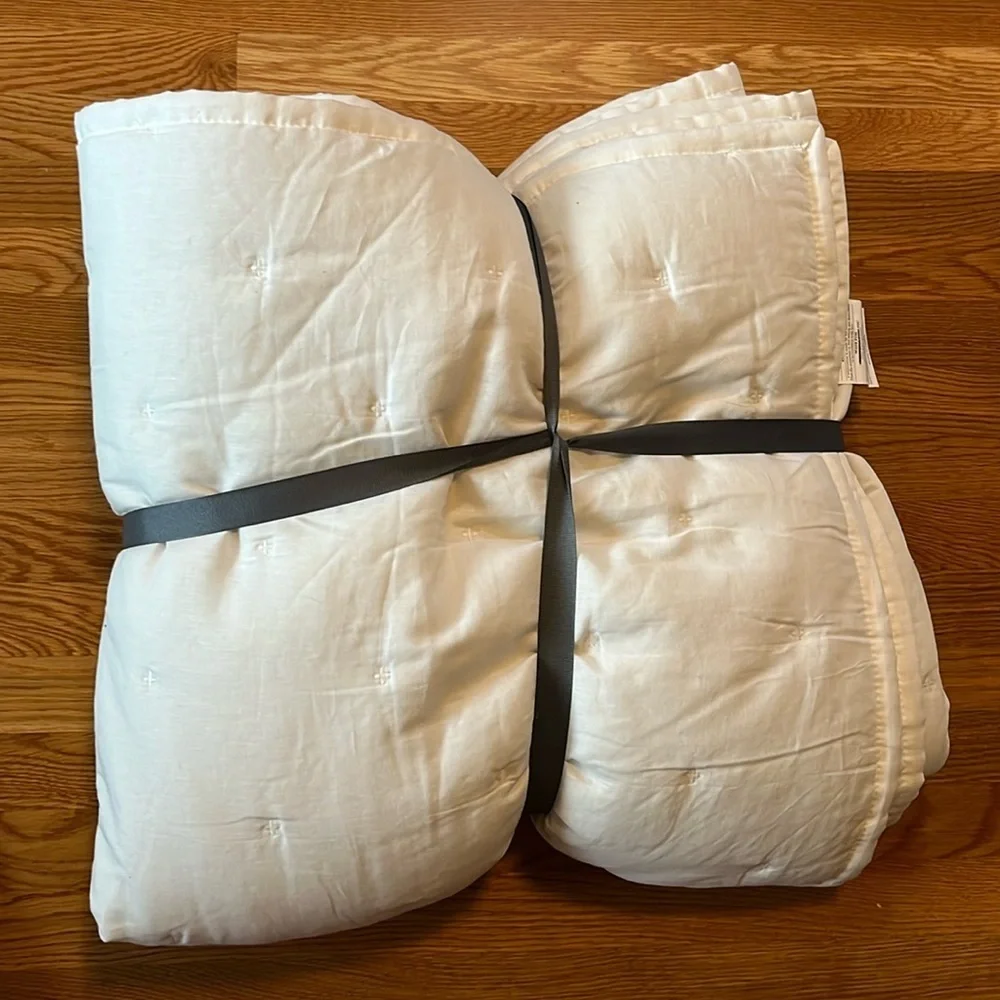 Anthropologie Relaxed Linen Cotton Quilt Size Queen NWT